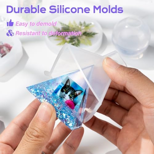 HeyClear 18oz Epoxy Resin Kit Molds Complete Set for Beginners DIY Crafts - Image 5
