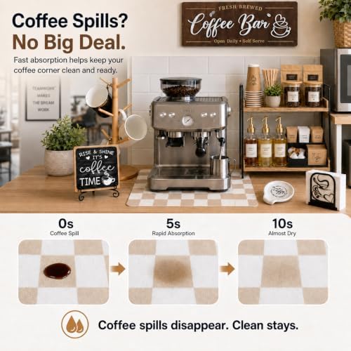7 PCS Coffee Bar Accessories Set, Farmhouse Coffee Station Organizer Kit - Image 4