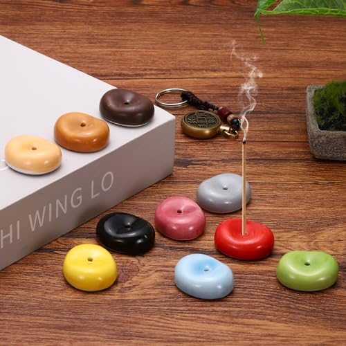 uxcell 2Pcs Ceramic Incense Holder Stick Incense Burner Holder Red - Image 7