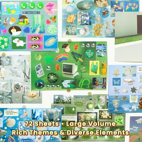 72 Sheets Dreamcore Aesthetic Sticker Book - Image 4
