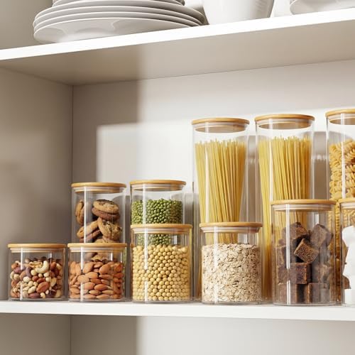 5 Pack MultiSize Glass Jar with Lid, Coffee Storage Canister for Candy - Image 6