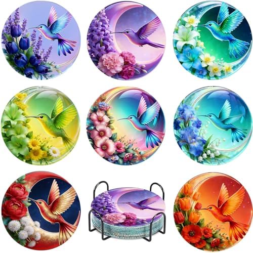 Leatrice 8 PCS Small Diamond Art Coasters Diamond Painting Kits for Adults by Leatrice20240713