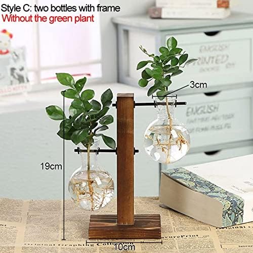 Plant Propagation Station, Plant Terrarium Vase Hydroponics Plant Holder, Indoor Plant Stand, Terrarium Kit for Hydroponics Plants Home Decor, Plant Lover Gifts 2 Bulb Vase - Image 5