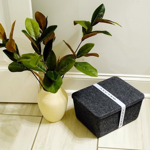 Welaxy felt tray Charcoal Lid for Storage Bin Drawer Organizer Cap of Box - Image 5