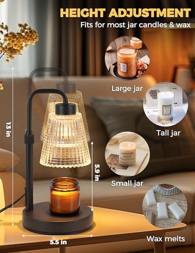GODONLIF Candle Warmer Lamp with Timer, Birthday Gifts for Women Home Decor - Image 6
