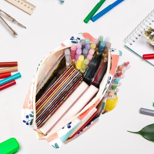 Multiple Pockets Portfolio Organizer with Zipper,Makeup Bag Pencil Pouch - Image 3
