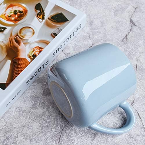 Bosmarlin Glossy Ceramic Coffee Mugs of 2, Tea Cup for Office and Home, 18 oz, Suitable for Dishwasher and Microwave(Blue, 2) - Image 6