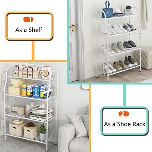 SORCEDAS Plant Stand Outdoor Indoor 4 Tier Metal Corner Flower Shelf - Image 4