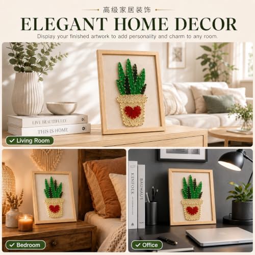 RM Studio DIY String Art Kit, Arts and Crafts for Adults Women Teen Girl, Handmade Funny Gift Art Project for Home Décor, Keepsake & Creative Crafts - Image 7