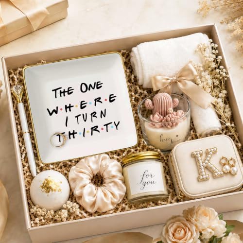 The One Where Friends TV Show Theme -I Turn Thirty–Ceramic Jewelry Holder Ring Dish Trinket Tray – 30th Birthday Gifts for Sisters,Best Friends,Women,Boss,Girlfriend,Wife,Daughter,Co-workers,Nurse - Image 2