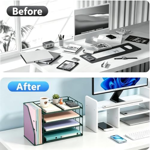 gianotter 4-Tier Paper Organizer With Magazine Holder - Image 3