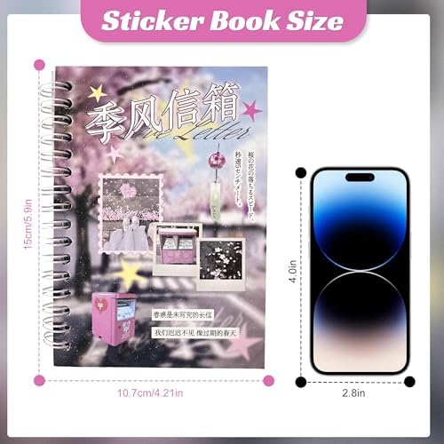 Dreamcore Sticker Book – Japanese Aesthetic Sticker Book for Journaling, Scrapbooking & DIY, Cute Stickers for Laptop, Phone & Planner Decoration（Dreamcore 4） - Image 2