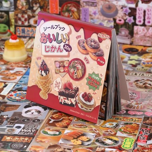 Alideco 30pcs Scrapbook Stickers Vintage Gourmet Desserts Sticker Book for Adults Sticker journaling Stickers for Scrapbooking (shiquxiaoguan) - Image 6