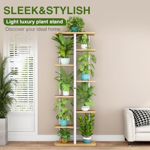LINZINAR Plant Stand Indoor 4 Tier Metal Corner Tall Flower Shelf - Image 3
