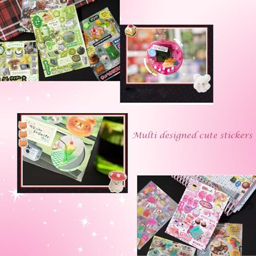 Japanese Manga Style Sticker Book: Heisei Retro Kawaii Stickers for Scrapbooking, Journaling - Cute Japan Stationery & Scrapbook Stickers for Adults, Notebooks (A-Romantic Memories) - Image 6