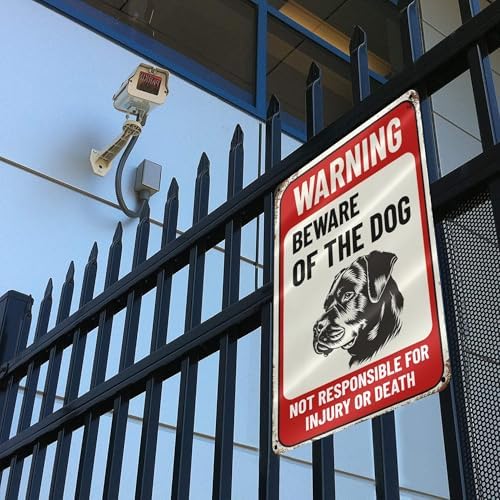 Beware Of Dog Sign Rottweiler Warning Sign Aluminum Metal Tin Signs Outdoor Yard Sign Warning Sign For Fence Yard Home Kitchen Farm Garden Wall Decor 8x12 Inches - Image 5