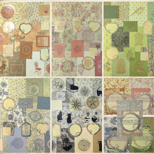 250Pcs Vintage Journal Supplies Kit,Scrapbook Papers Stickers - Image 2