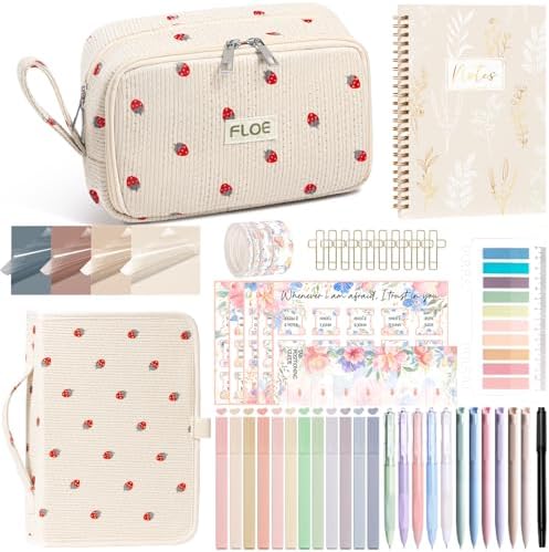 Bible Study Supplies Journaling Annotation Kit w/Bible Cover Case for Women by Unknown