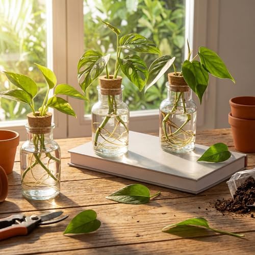 12 Pack Glass Plant Propagation Stations, Cylindrical - Image 6