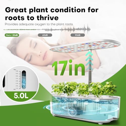 Ahopegarden Hydroponics Growing System: 12 Pods with Touch Control Panel - Image 6