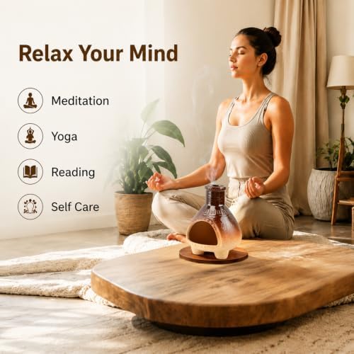 Palo Santo Holder, Mini Ceramic Incense Burner, Handmade Heat Resistant Incense Holders, Elegant Sage Burner for Sage, Aromatherapy, Yoga, Meditation and Home Decor - Image 5