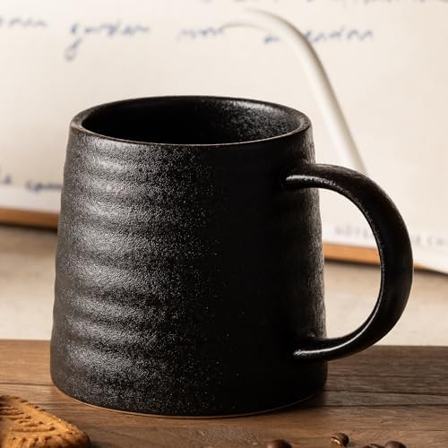 15.5oz Large Heavyweight Ceramic Mug, Reactive (Matte Black) - Image 5