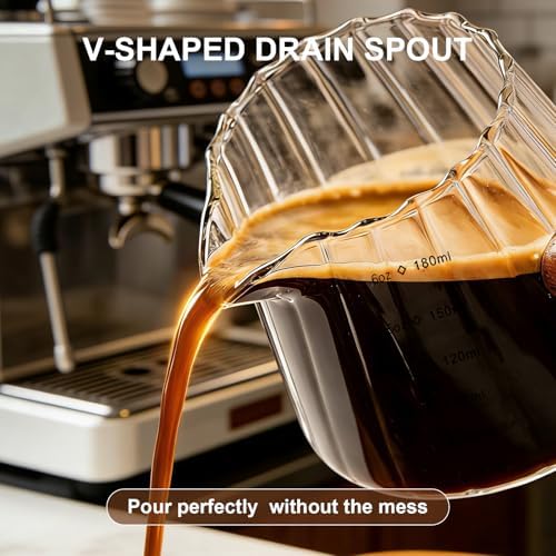 2 PCS Espresso Cups, 6 Oz Espresso Measuring Cup with Wood Handle - Image 5