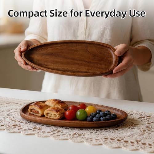 Acacia Wood Jewelry Tray-11.8 * 5.08 * 1.18 inch - Image 2