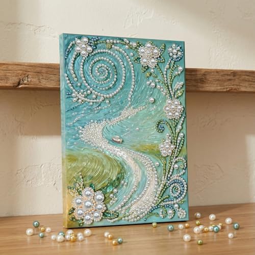 LQCrafK DIY Pearl Art Painting Handcraft Kit for Adults Beginners, Creative Design, Healing Stress-Relieving Home Wall Decoration, with Framed Painting and Tools-Trails - Image 2