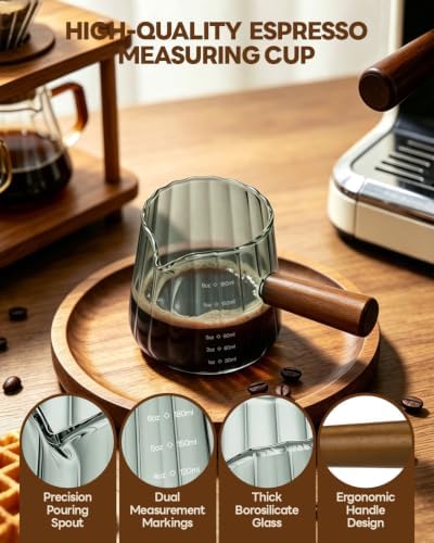 6 OZ Espresso Cups, Espresso Accessories, Espresso Shot Cups, Gray - Image 3