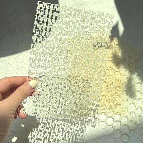 Aromoty 15 sheets Handmade Scrapbook Paper Craft Mesh Fabric Scrapbooking Supplies Aesthetic Morandi Textured Special Paper Mix for Junk Journal Journaling DIY Materials,5.1x7.09 inches - Image 3