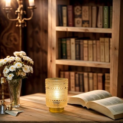 Battery Operated Lamp with Auto-Off Timer, Cordless Table Night Light for Bedroom & Entryway, Portable LED Lamp for Home, Outdoor, Camping No Battery Included (Pearl Design-White) - Image 6