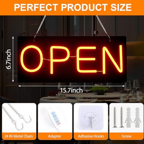 Led Open Signs for Business, Open and Close Double sided Witching - Image 3