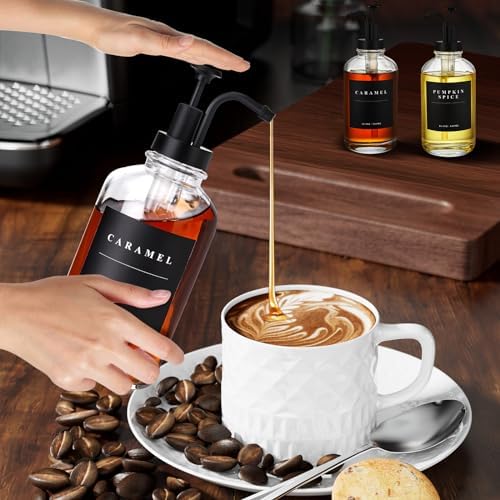 Coffee Syrup Dispenser for Coffee Bar with Black Upgraded Pump, 2 Pack - Image 5