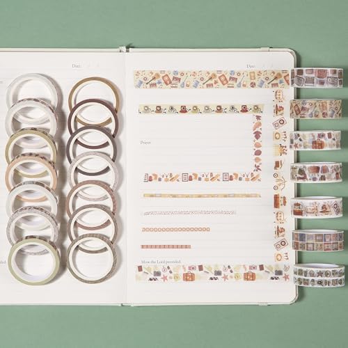 Mr. Pen- Washi Tape Set, 21 Rolls, Assorted Sizes, 5 Yards/Roll - Image 7