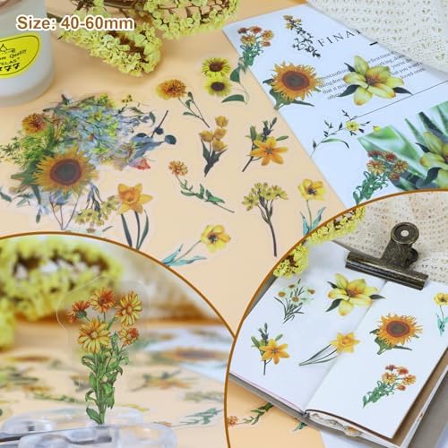 Koqye 215PCS Scrapbook Paper Pack & Junk Journal Kit (Tangerine Dream) - Image 3