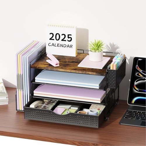 Wood Desk Organizers and Accessories with File Sorters & Catalog Racks - Image 5