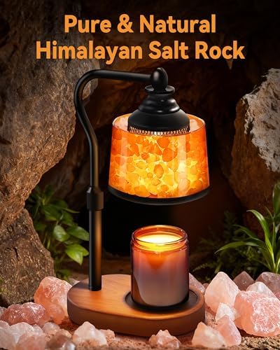 3-in-1 Candle Warmer Lamp with Himalayan Salt & Diffuser - Image 3