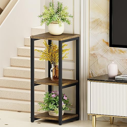 3 Tier Plant Stand Indoor Corner Tall Square Shape Plant Shelf - Image 3