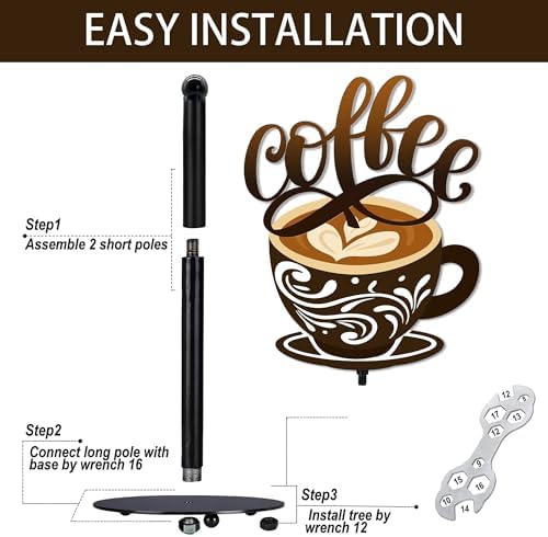 Coffee Paper Towel Holder, Coffee Decor for Countertop Cute Vintage Home Table, Housewarming Birthday Gifts for Cafe Lovers - Image 4