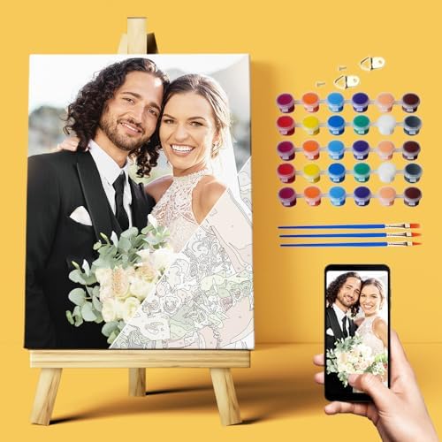 Mougins Custom Paint by Number for Beginner, Make Your Photo for Family by Mougins