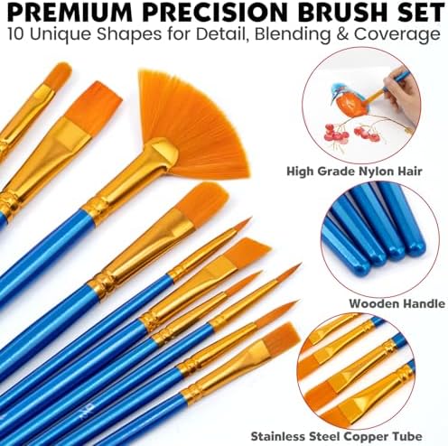 Set of 2 Acrylic Painting Kits for Adults and Couples, Sip and Paint Kit for Date Night, Acrylic Painting Kit with Canvas Boards and Easels, Professional Art Set for Couples, Families, Beginners - Image 7