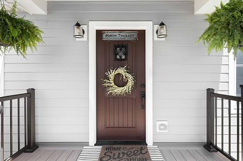 Metal Porch Therapy Sign 4x16 In Vintage Metal Wall Art Plaque for Home Decor Bathroom Kitchen and Gothic Style Wall Decorations - Image 4