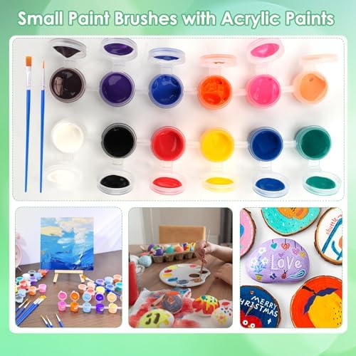 Sigowal 10 Set Canvas Painting Kit, 6 x 6 Inch Canvas Boards for Painting - Image 4