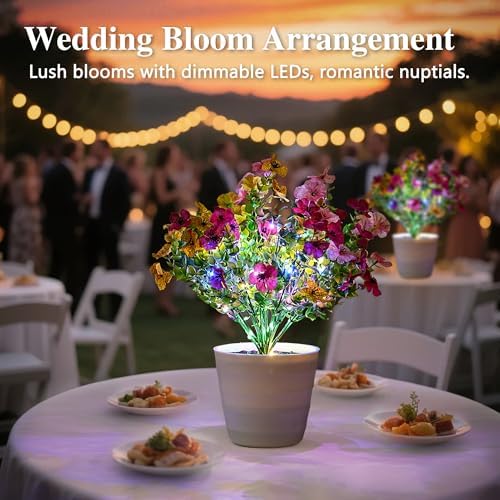 Artificial Multicolor Flower Lamp Night Light for Bedroom Shop Wedding Home Decor Gifts for Women Mom Daughter Grandma Girlfriend Coworker Friend Birthday Christmas Valentines Mothers Day - Image 6