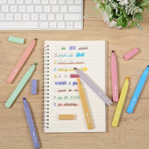 Mr. Pen- Aesthetic Highlighters No Bleed, 8 Pack, Assorted Colors | Chisel Tip, Cute Highlighters Assorted Colors for Journaling, Highlighting, Underlining, Fast Dry, Back to School Supplies - Image 6