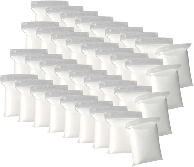 White Air Dry Clay for Kids - 36 Individually Bagged Airdry Clays for Arts & Crafts - Soft, Squishy Cosplay Foam Slim Clay for Home & School - Moldable, No-Mess Air Dry Modeling Clay - 12 Ounces