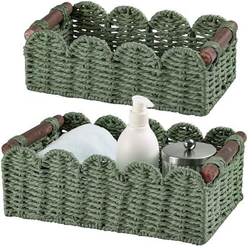 Wicker Baskets for Organizing Toilet Paper Storage Basket by Unknown