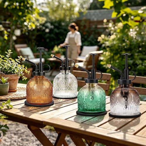 Glass Plant Mister Spray Bottle Vintage Refill Leak Proof Watering Can 8oz - Image 7