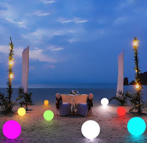 10-in LED Ball Light, Dimmable RGB Color Changing LED Globe Orb Mood Light - Image 6